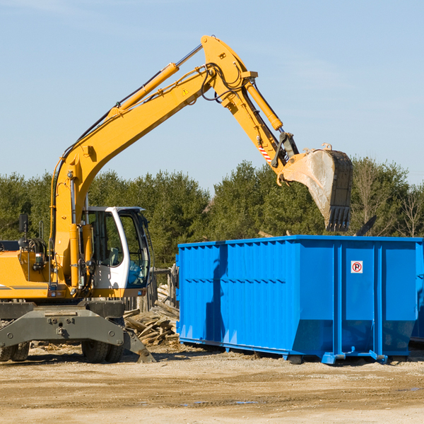 are there any restrictions on where a residential dumpster can be placed in Huntington Virginia